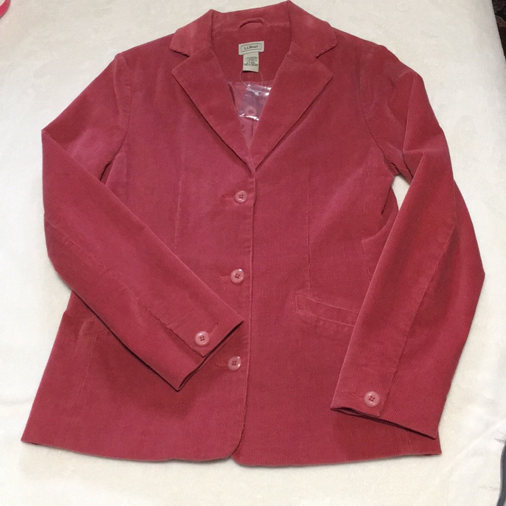 LL Bean corduroy jacket. Dusty rose. Never worn.